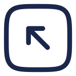 Square Arrow Left Up SVG Icon